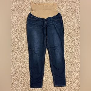 Indigo Blue Maternity Skinny Jeans. Size Large